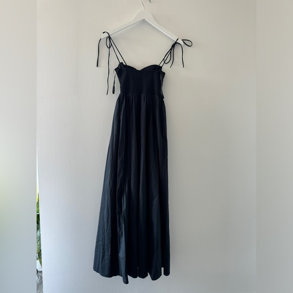STAUD Landry Black Maxi Dress XS - Picture 5 of 7